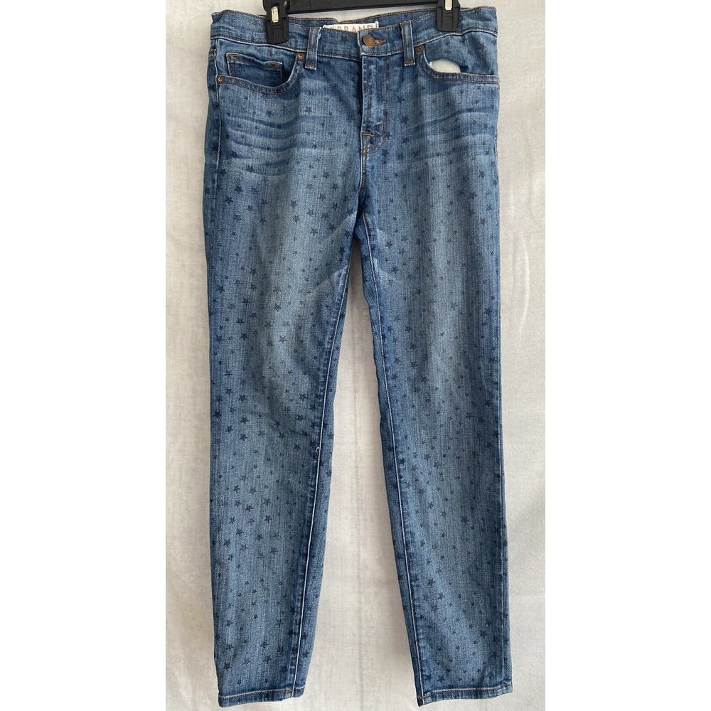 J Brand Capri Star Jeans Mid Rise Womens Size 27 Med Wash Skinny Stretch‎